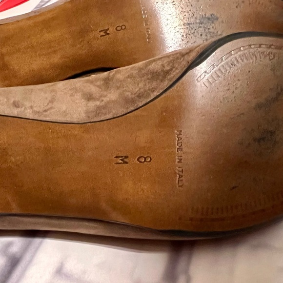 Saks Fifth Avenue Suede Low Heel Shoes - Picture 9 of 10